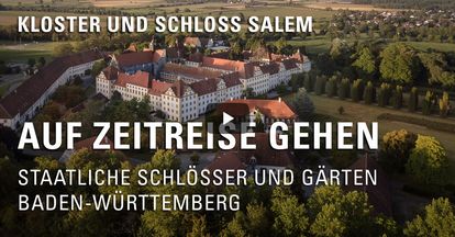 Startbildschirm des Filmes "Zeitreise mit Michael Hörrmann: Kloster und Schloss Salem"