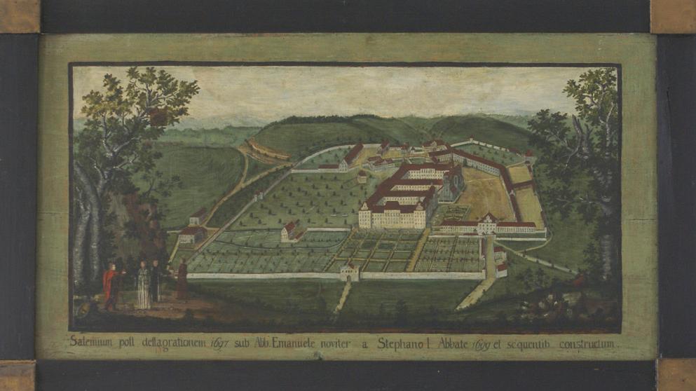 Historische Abbildung der Gesamtanlage des Klosters Salem