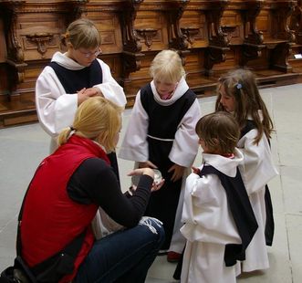 Kinderführung in der Salemer Klosterkriche
