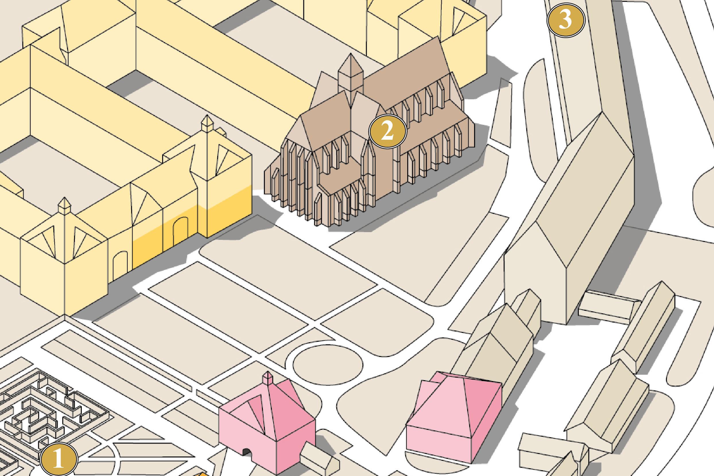 Kloster und Schloss Salem, Plan der Obst- und Weintour, Station 2