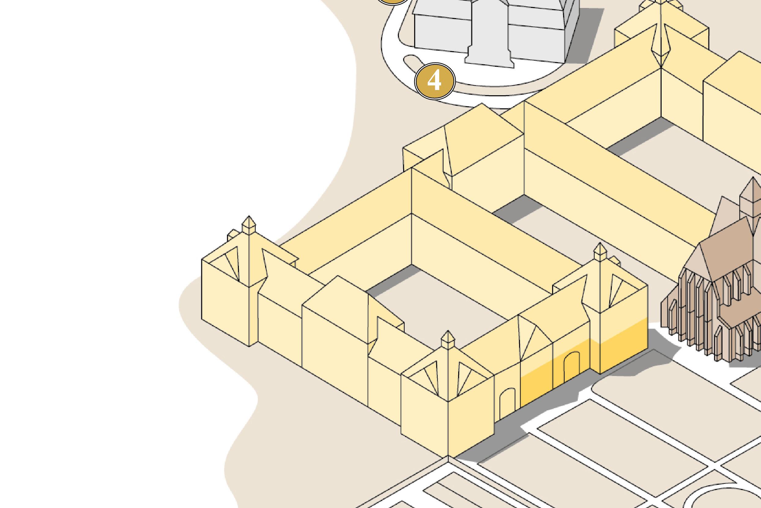 Kloster und Schloss Salem, Plan der Obst- und Weintour, Station 4