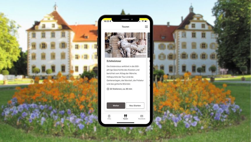 Kloster und Schloss Salem, Startseite der Erlebnistour