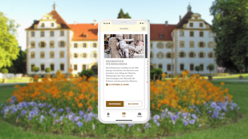 Kloster und Schloss Salem, Startseite der Erlebnistour