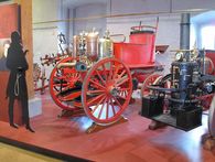 Foto: Staatliche Schlösser und Gärten Baden-Württemberg, Petra Gericke Feuerwehrmuseum Salem, Dampffeuerspritze