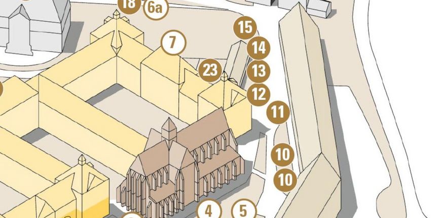 Kloster und Schloss Salem, Plan des Baumrundgangs, Station 3