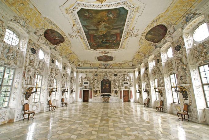 Kloster und Schloss Salem, Blick in den Kaisersaal