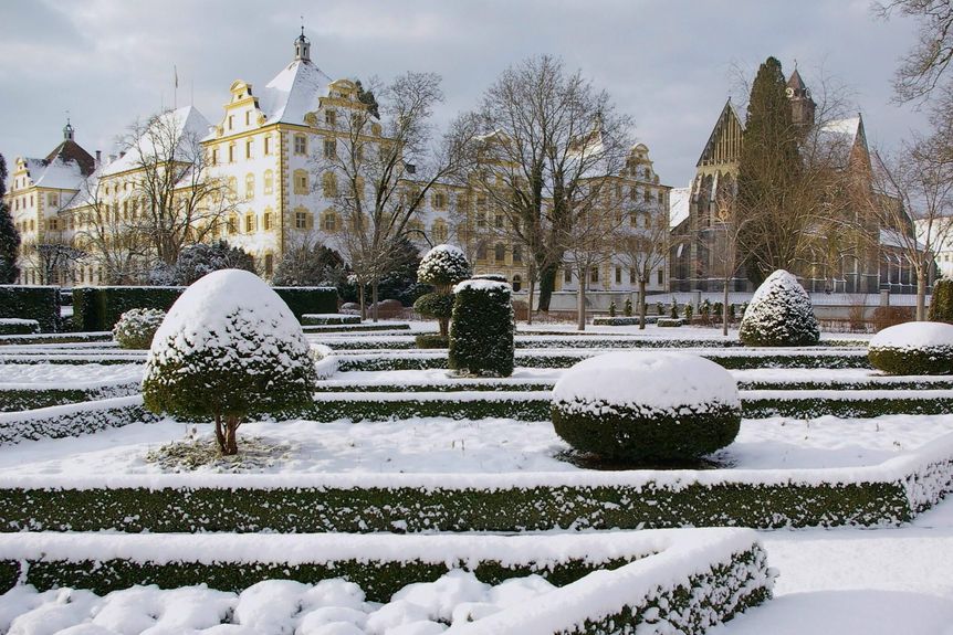 Kloster und Schloss Salem, Garten. 