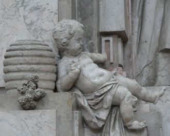 Kloster und Schloss Salem, Honigschlecker-Skulptur im Münster