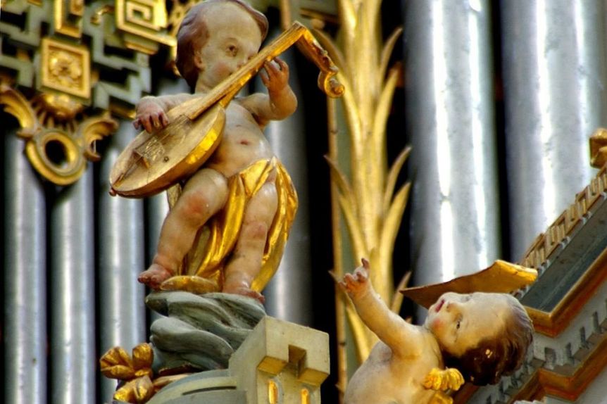 Kloster und Schloss Salem, Orgel im Münster Detail