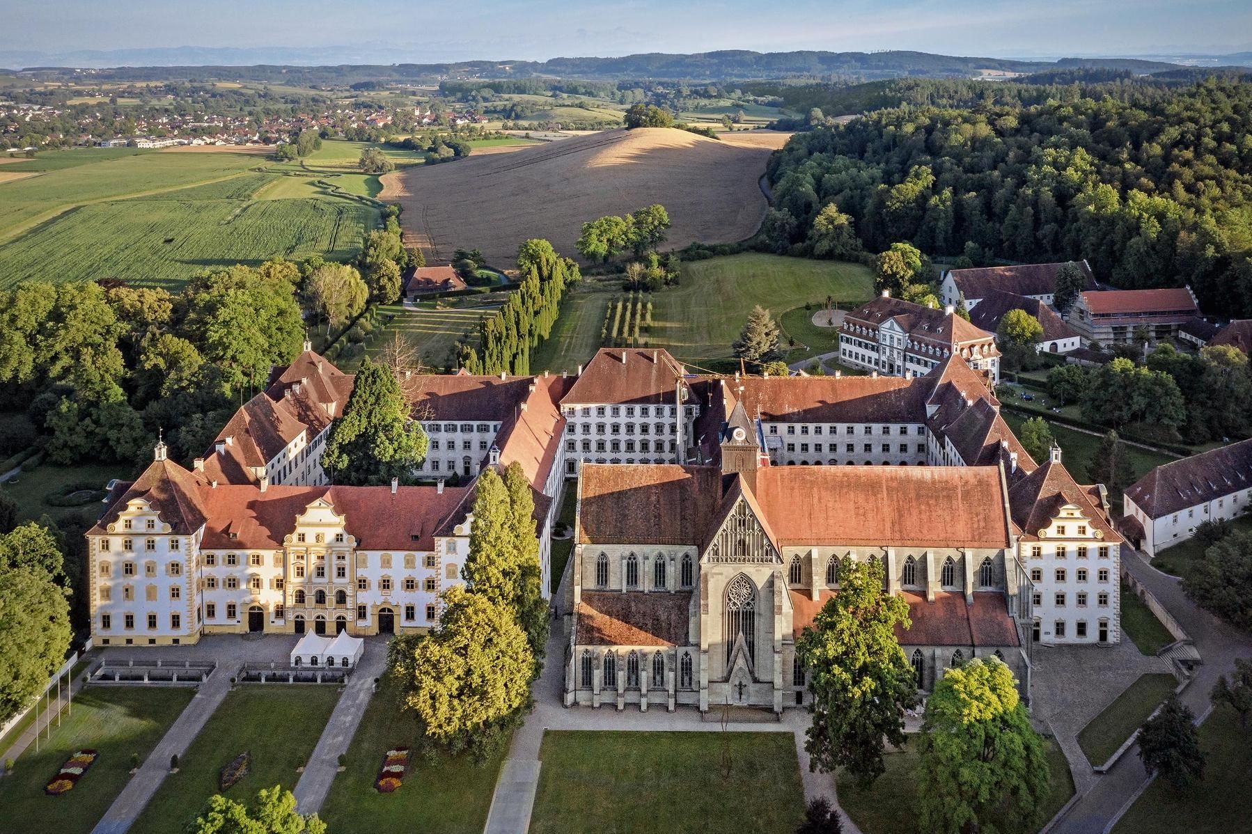 Kloster und Schloss Salem, Luftbild 