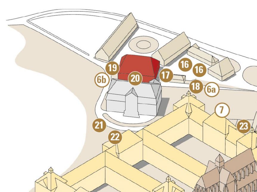 Kloster und Schloss Salem, Plan des Baumrundgangs, Station 5