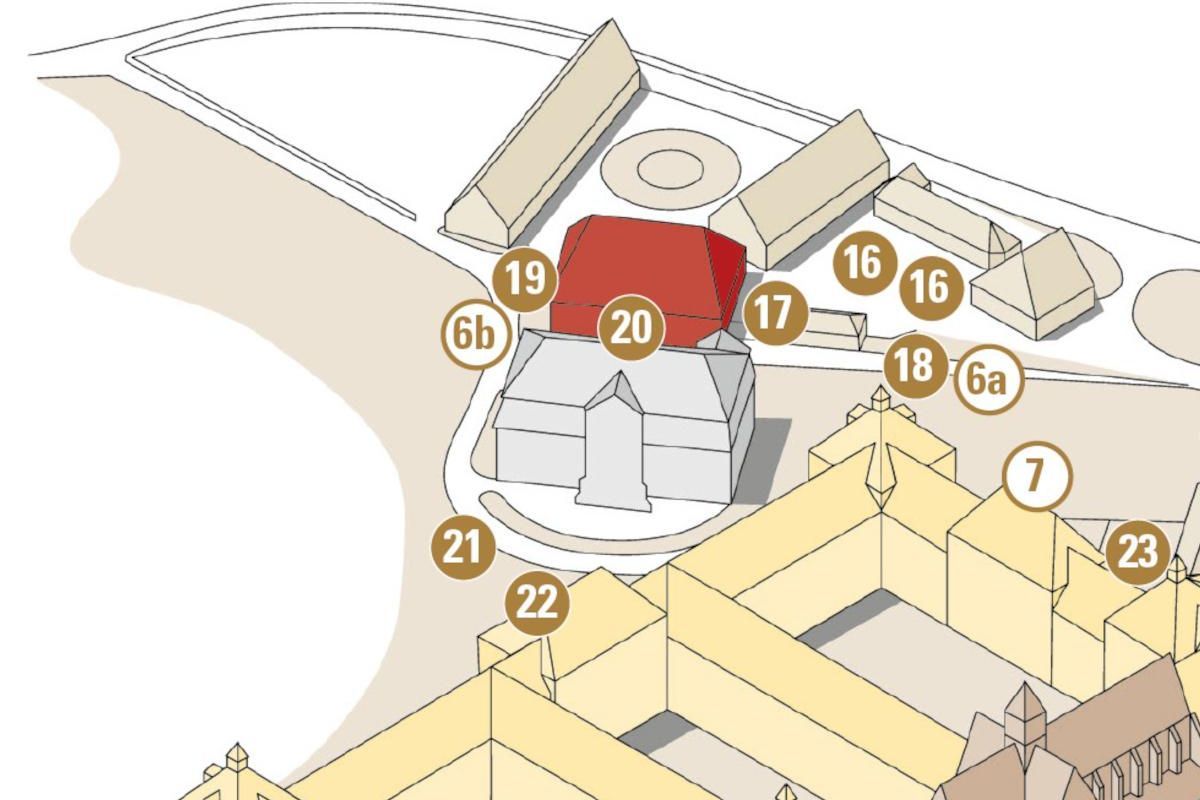 Kloster und Schloss Salem, Plan des Baumrundgangs, Station 5