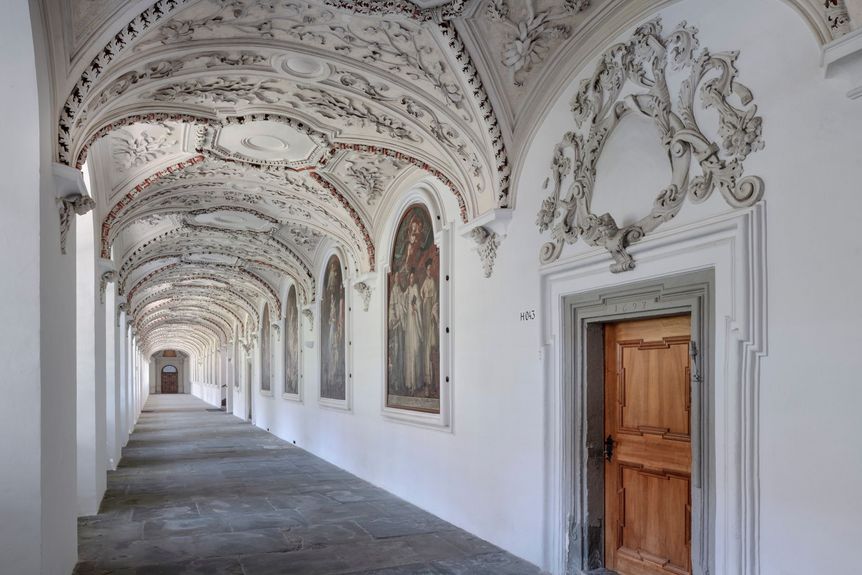 Kloster und Schloss Salem, Innenansicht, Bernhardusgang