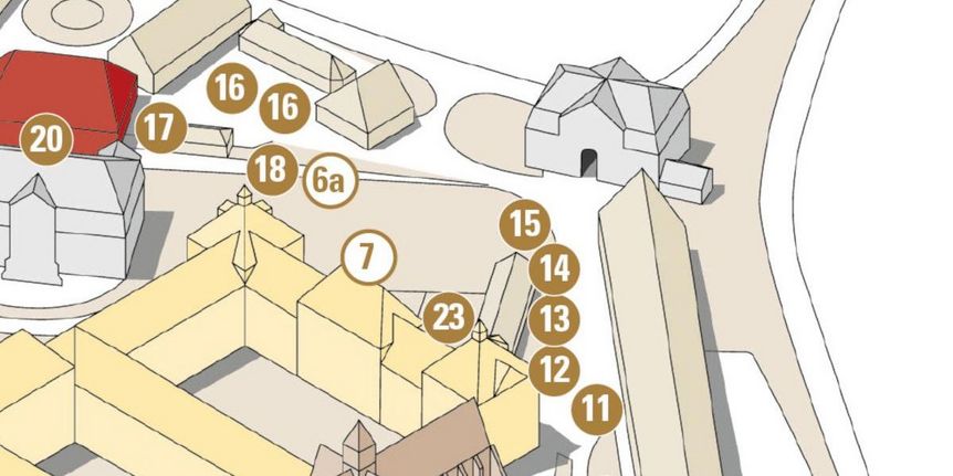 Kloster und Schloss Salem, Plan des Baumrundgangs, Station 4