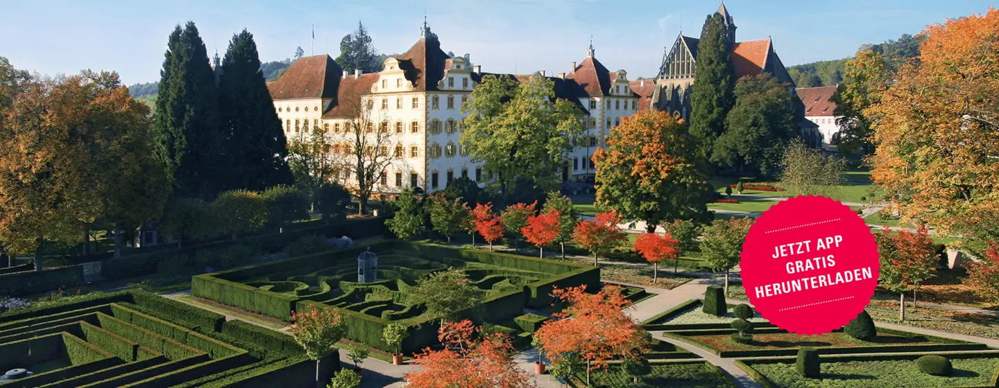 Kloster und Schloss Salem, Werbebanner zur App „Monument BW“ 