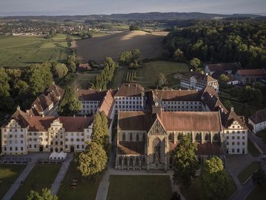 Kloster und Schloss Salem von oben