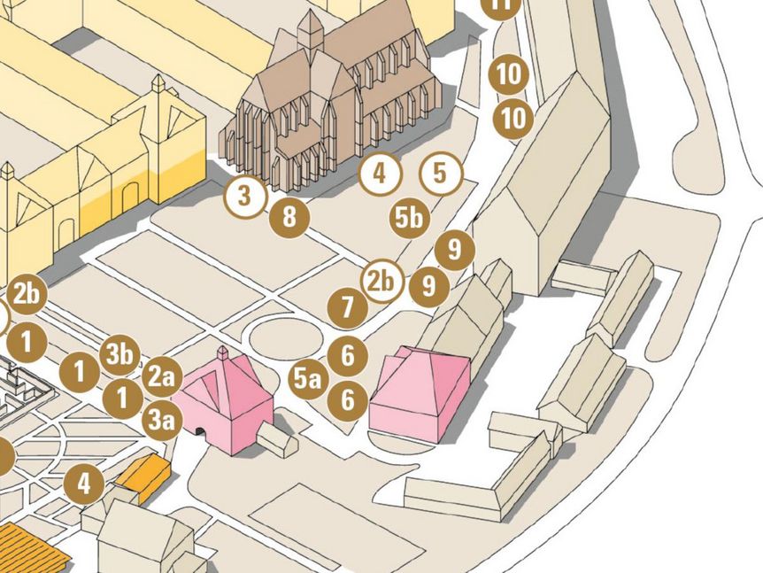 Kloster und Schloss Salem, Plan des Baumrundgangs, Station 2
