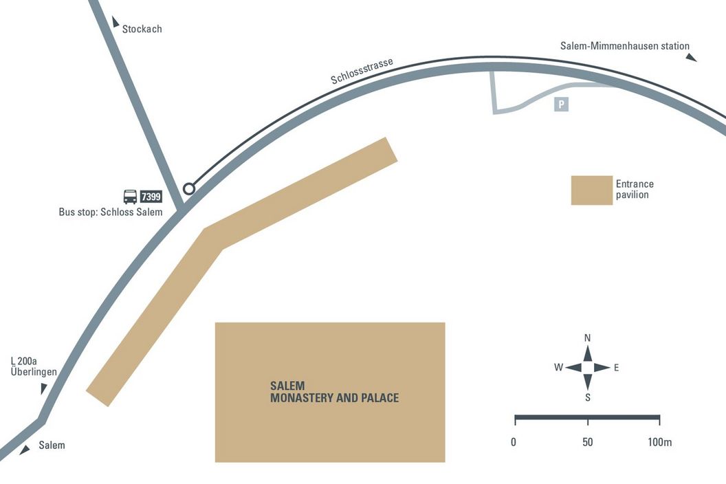 journey description: Salem Monastery and Palace, illustration: Staatliche Schlösser und Gärten Baden-Württemberg, JUNG:Kommunikation