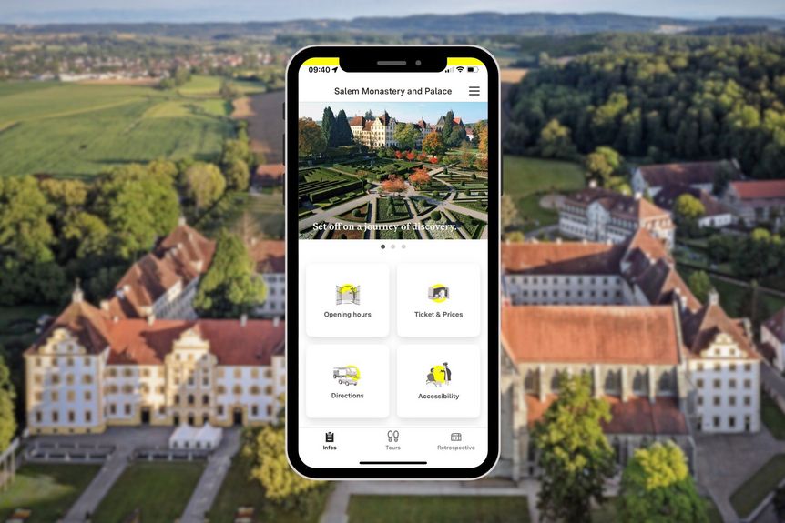 Salem Monastery and Palace, Monument BW App starting page