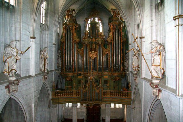 Kloster und Schloss Salem, Blick auf die Orgel
