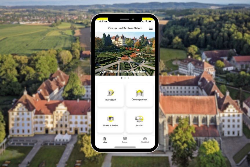 Kloster und Schloss Salem, Startseite Monument BW App