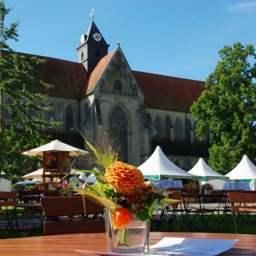 Kloster und Schloss Salem, Impression der Home & Garden vor dem Salemer Münster